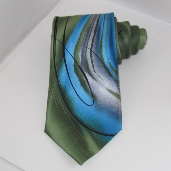 J. Garcia Collection fifty-Six 100% Silk Tie - Picture 4 of 5